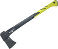 MLTOOLS Splitting Axe X28A - Camping Axe with Fiberglass Ergonomic Handle High Carbon Steel Head - Torque &amp Weatherproof Survival Axes and Hatchets - Non-Slip Grip - Protection Guard &amp Lock -