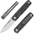 Firebird GANZO FH927 Sturdy Pocket Folding Knife D2 Steel Blade G10 Anti-Slip Handle with Clip Camping Hunting Fishing Outdoor EDC Utility Pocket Knife (Carbon Fiber)