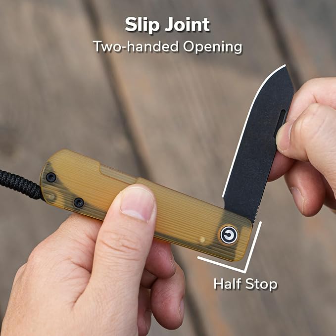 CIVIVI Slip Joint Pocket Knife Slippy Sendy Folding Knife for EDC Camping Daily Use Perfect Gifts for Men Women C24075A-1