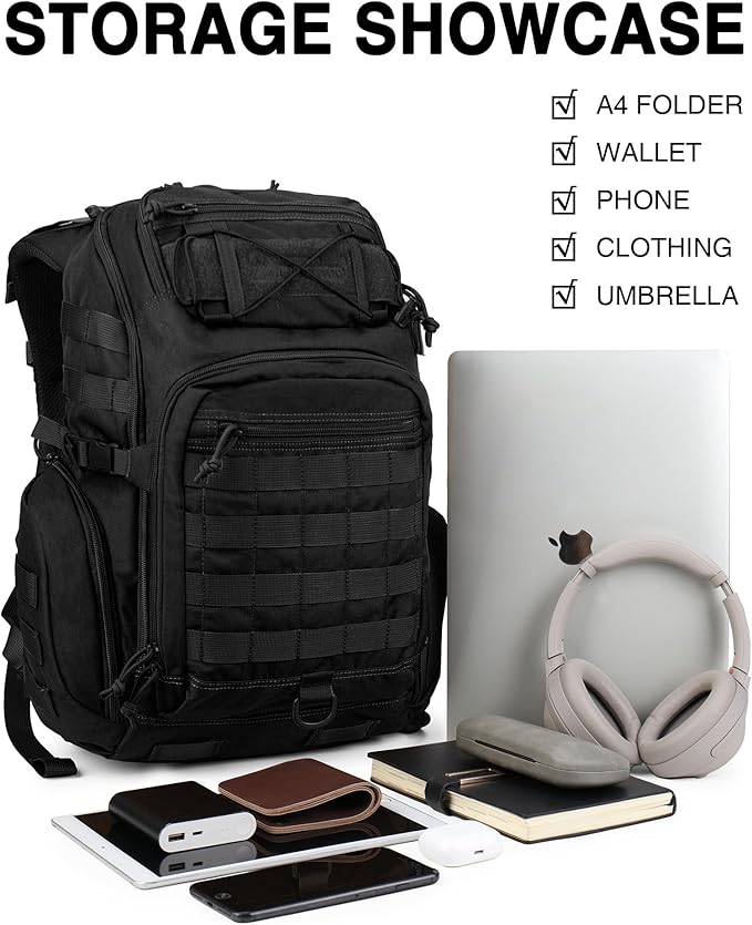 Mardingtop 30L Military Tactical Backpack for MenMolle Rucksack EDC Daypack for HikingTravelCamping Hunting