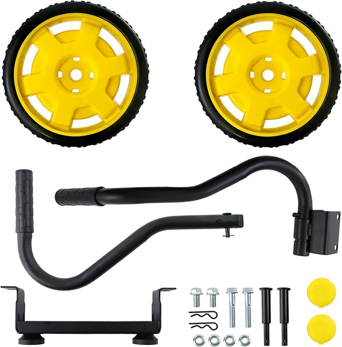 Generator Wheel Kit Compatible with Champion 2800-4750w with Folding Handle and Never-Flat Tires Generator Replacement Parts 40065