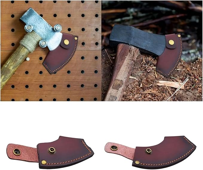Hatchet Sheath 2pcs Blade Cover Sheath Head Holster Hatchet Protector Snap Protetive Case for(11cm)