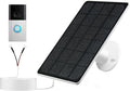 Solar Panel Charger Compatible with Ring Video Doorbell 3/3+/4 Battery Video Doorbell Plus 13.2ft Waterproof Charging Cable 360°Adjustable Mount5W 5V 7.5 * 6.4 (1)