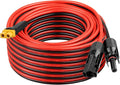 XRDS -RF Solar Connector to XT60 Cable 40FT 10AWG Solar to XT60 Female Extension Cable 600V Rated Power Cable for Solar Panels Batteries Power Stations – Heavy-Duty High Current Transfer
