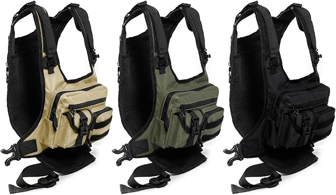 Heavy Duty Adventure Chest Pack Vest for Outdoor Travel Backpacking Training Essential Multi Compartment Running Pack