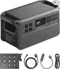 DJI Power 1000 V2 Portable Power Station Solar Generator with IBCPOWER 100W Foldable Solar Panel 1024Wh LFP Battery 2600W Output Car Power Outlet to SDC Power Cable (12V/24V) Camping Outdoors