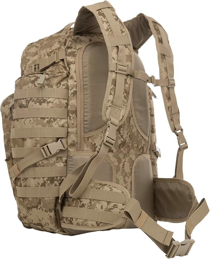 SOG Tools and Knives Internal Frame Tactical Multi Day Overnight Travel and Work Backpack Digital Camo One Size