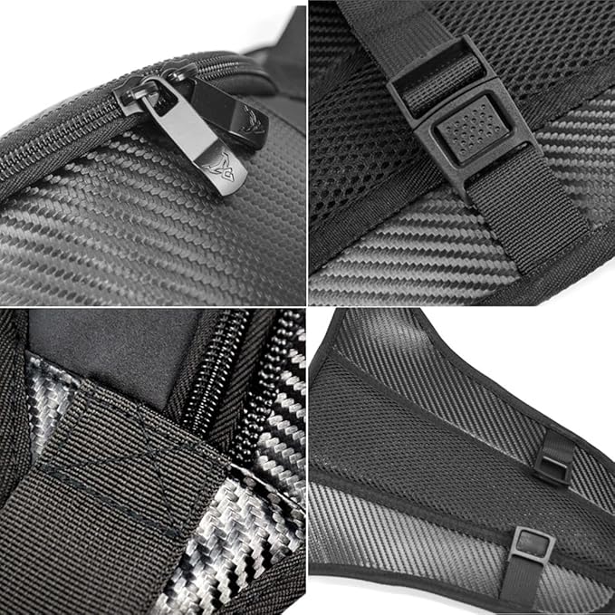 Hebetag Motorcycle Drop Leg Bag Oxford Thigh Waist Pack for Men Women Outdoor Travel Hiking Cycling Tactical Sports Bum Hip Fanny Belt Bag Cell/Mobile Phone Purse Pouch Pack