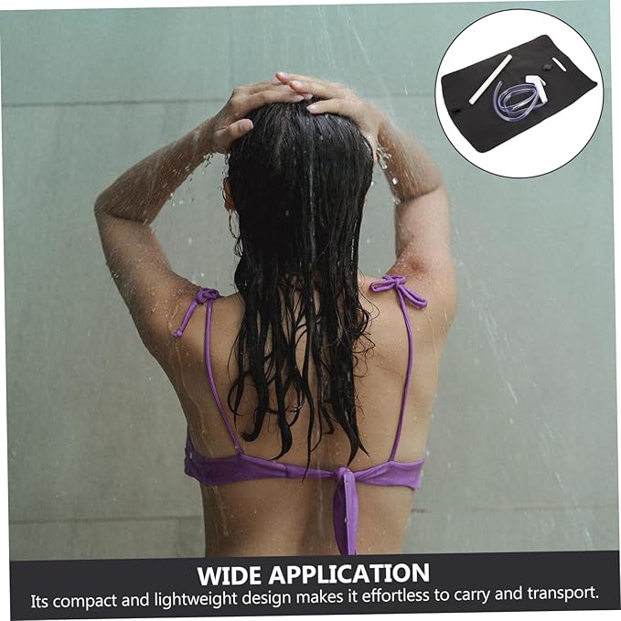 1set Portable Camping Shower Bag Convenient Outdoor Toiletry Accessory for Easy Use During Camping Hiking and Beach Trips Lightweight and Compact Design for Refreshing Showers