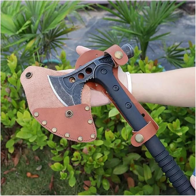 Hatchet Sheath Tomahawk Sheath Blade Protection Cover Faux Leather Holster Outdoor Camping Head Protector Case