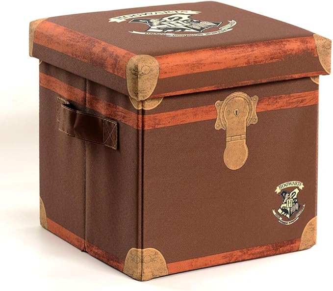 Seven Times Six Harry Potter Hogwarts Storage Bin with Lid 10 X 10 X 10