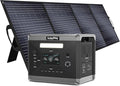SolarPlay Portable Power Station 2400W (Peak 4800W) 2106Wh Solar Generator with 200W Solar Panel 1.5Hrs Fast Charging LiFePO4 Battery4 AC Outlets Emergency Power Station for Outdoor Battery Backup