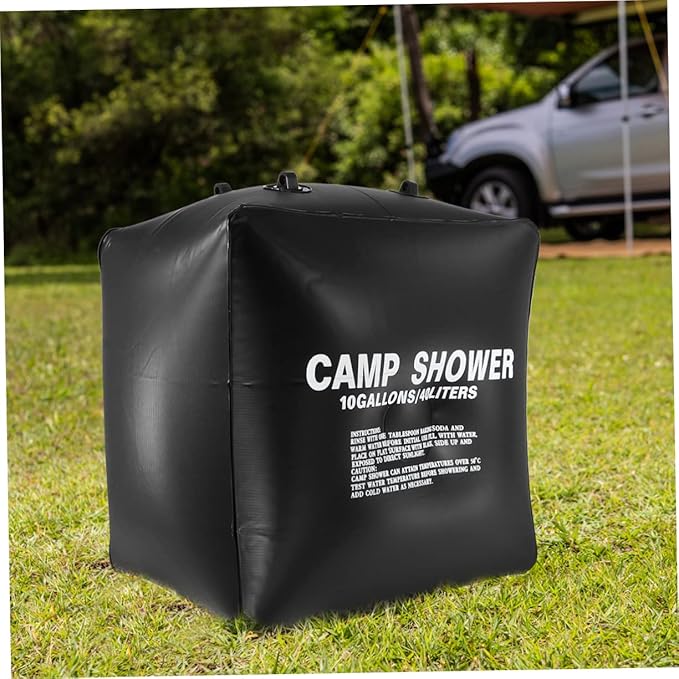 Solar Heating Bag Pouch Mesh Camping Shower Bag Solar Powered Shower for Outdoor Travel