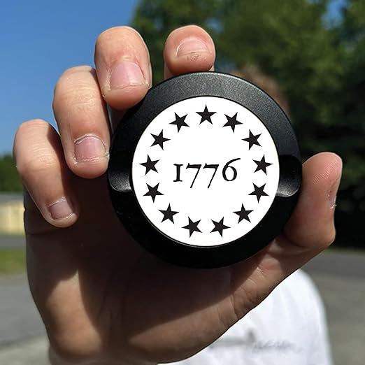 Brotherhood Metal Zyn Container | Metal Zyn Holder | Zyn Metal Can | Metal Container for Zyn Holder | Metal Zyn Pouch Cans | Betsy Ross Stars 1776 | Metal Zyn Pouch | Betsy Ross Stars Black and White