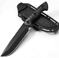 Survival Knife with Fire Starter and Kydex Sheath10.16 Full Tang Fixed Blade Hunting Knife with G10 Handle for BushcraftOutdoorHuntingFishingCamping