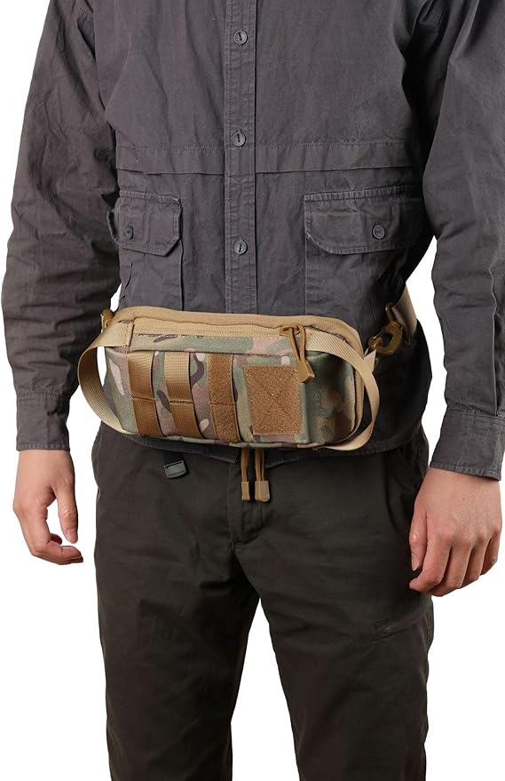Outdoor Sports Multi functional Cycling Mountaineering Storage Men's Chest Bag (GREEN)