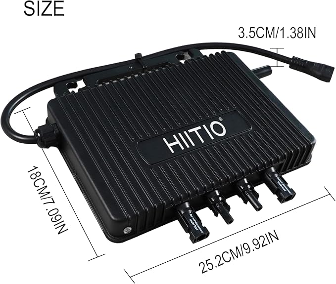 CSA Listed Nominal Output 1000W Microinverter IP67 Waterproof Solar Inverter Home &amp Commercial Use Smart Sub-1G Monitoring 2-in-1 MPPT for 182/210mm Modules (Residential &amp Small Business)