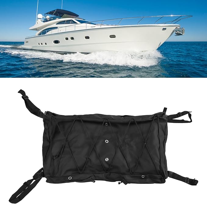 Superior Marine Organizer 600D Waterproof Oxford Gear Life Jacket Bag Spacious Sturdy Boat Safety Storage