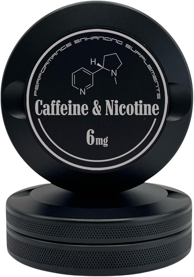 Edition 019: Caffeine | Metal Can | Metal Container | Pouch Container | Small Storage Tin (Black)