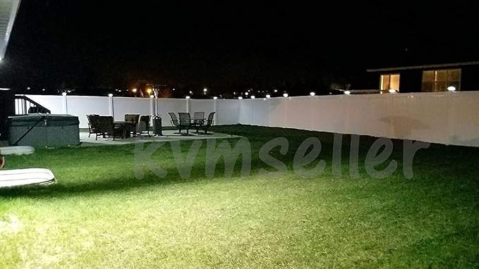 8 Pack Solar Powered Copper Outdoor Garden Deck Patio Fence Pathway Post Light (PL244 Copper - 1 LED)