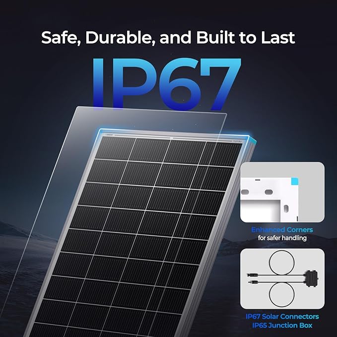 Renogy N-Type 400 Watt Solar Panel 24 Volt 2Pcs 200W Solar Panels 16BB 25% High-Efficiency PV Module Power Charger for RV Marine Cabin Roof Home Farm Battery and Other Off-Grid Applications