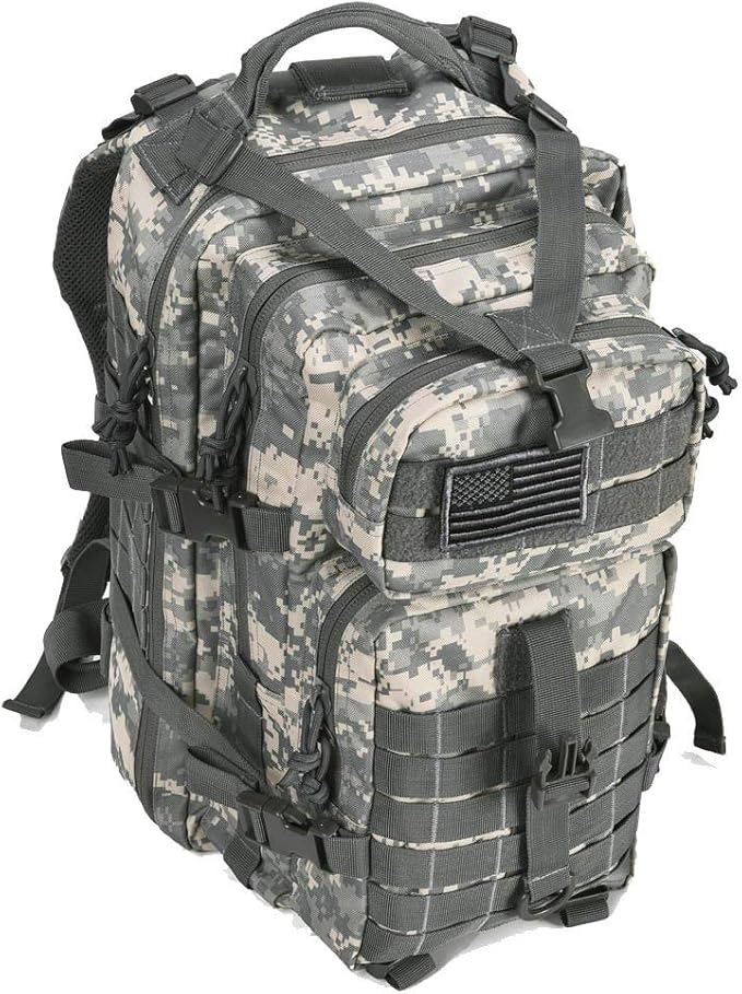 REEBOW GEAR Military Tactical Backpack for Men Large 34L Army 3 Day Assault Pack Molle Bag Backpacks (34L Camouflage ACU)