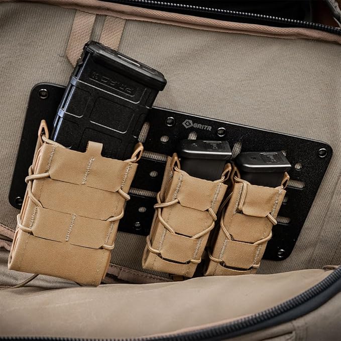 GRITR Kydex Hook &amp Loop Panel Insert/Adhesive Loop Sheets – Tactical &amp Military Gear Organizers for Holsters Mag Carriers Knife Sheaths Flashlights and More