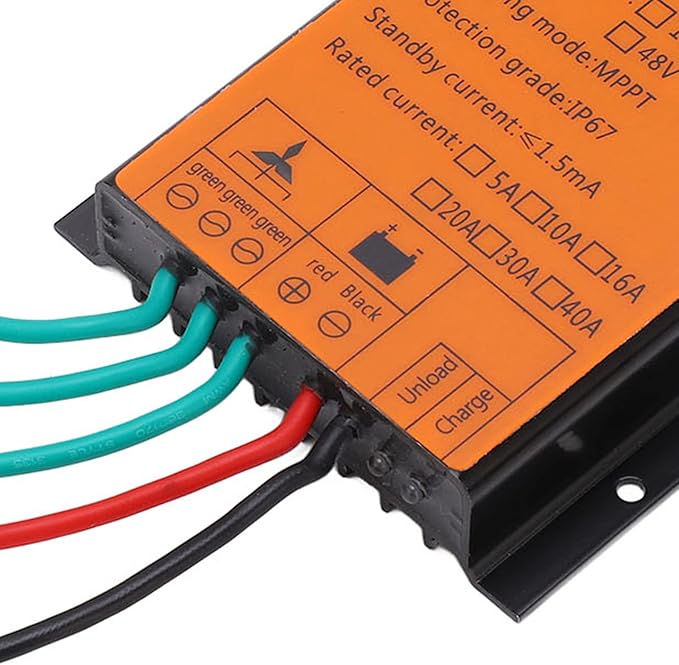 Wind Turbine Controller HIGH Efficiency MPPT Smart Charging for Gel Battery 48V (500W)