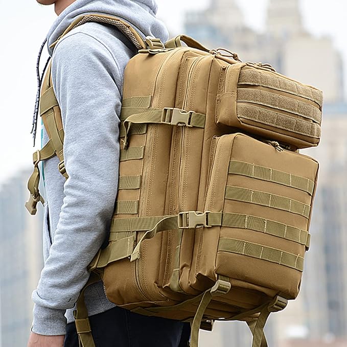 45L Military Backpack Tactica Rucksack Outdoor Assault Pack Hiking Travel Rucksacks