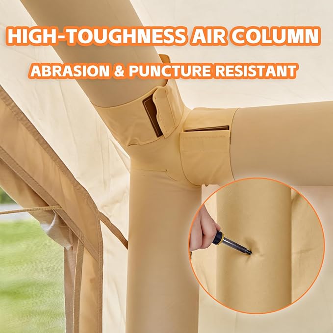 Inflatable Tents for CampingEasy Blow Up Tent with Hand Pump4 Seasons Waterproof Air Inflatable Camping Tent House for Family Weekend Camping