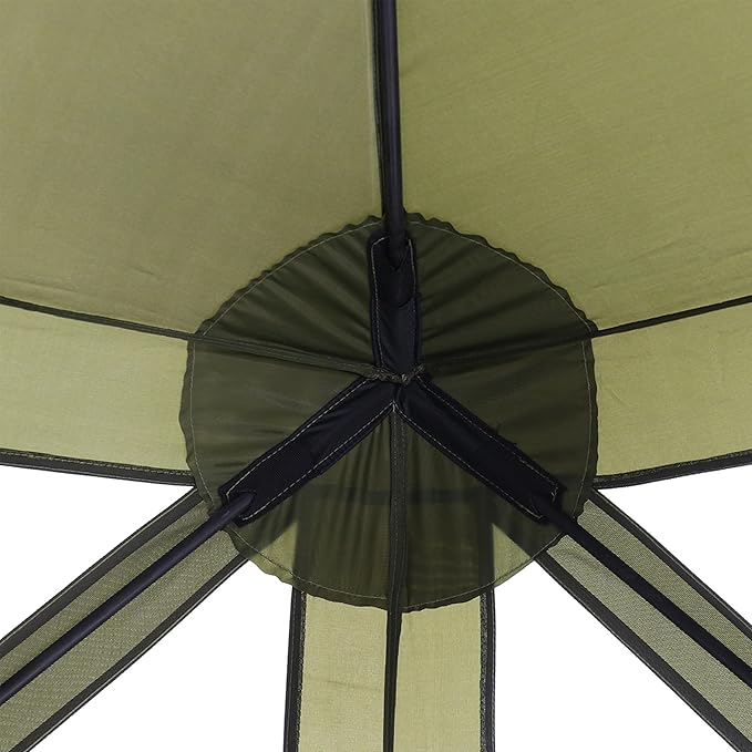 CLAM Quick-Set Pop Up Screen Tent Traveler 6 x 6 ft Instant Setup Green Portable Outdoor Shelter Compact Bug-Free Canopy Tent for Camping Fishing Backyard - Green