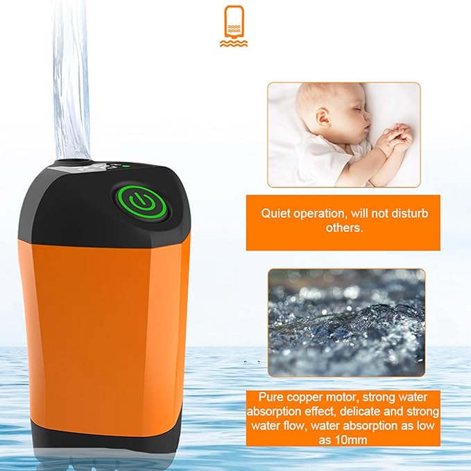 Lixada Portable Outdoor Shower No Installation Required with 4400mAh Battery and 3 Water Modes IPX7 for Camping Hiking Beach Pet Watering