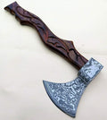 KE-0776-HK Peter Szabo Viking Axe 16 Damascus Steel Axe Custom and Handmade Northman Axe