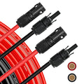 8AWG (10mm²) 30FT Solar Extension Cables 1500V Tinned Copper PV Wire with 1.5KV 70A IP68 Male and Female Connectors for Solar Panel Photovoltaic Solar System