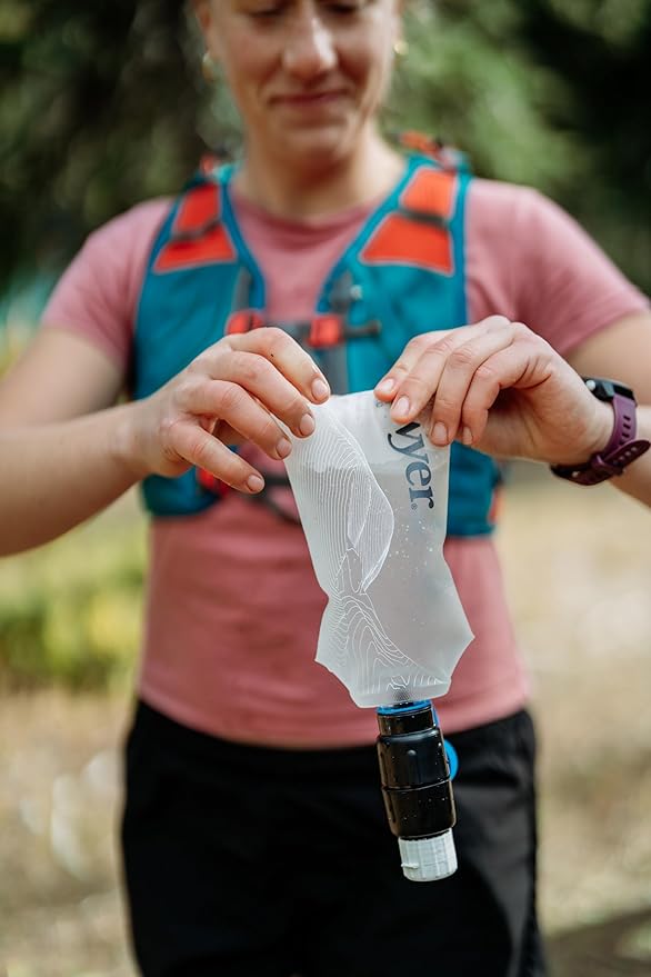 Sawyer Products SP301 Micro Squeeze Water Filtration System Cnoc Premium 750ml Liter Pouch