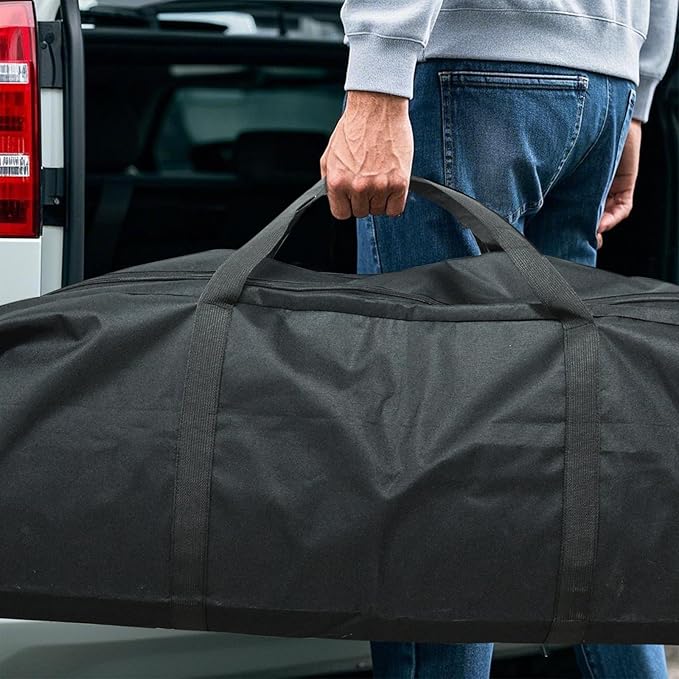 Hammock Storage Bag Heavy Duty Waterproof 63”x10.2”x10.2” Portable Hammock Cover with Zippers Hammock Chair Stand Carrying Bag Black