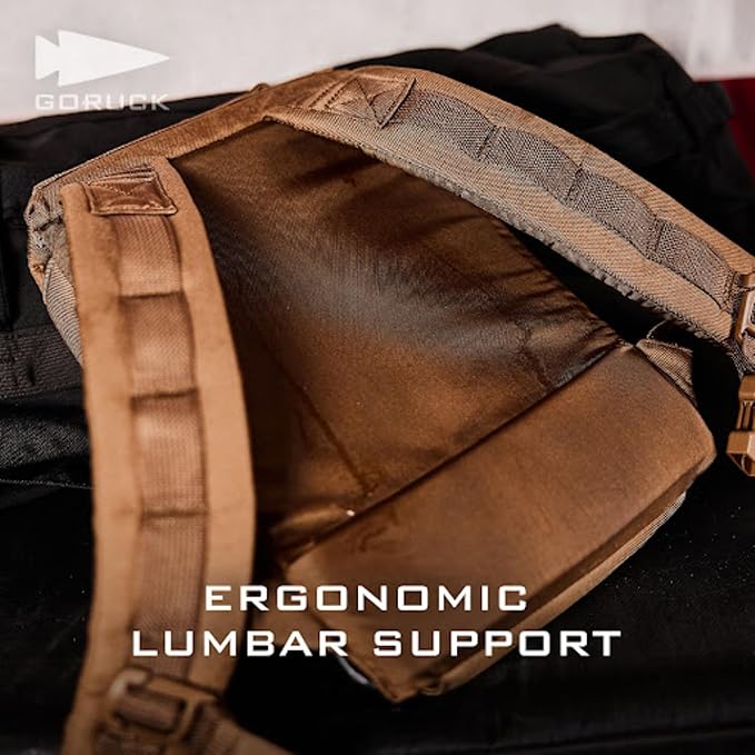 GORUCK Ruck Plate Carrier 3.0 - Streamlined Weighted Rucking Backpack w/Ergonomic Back Support &amp Extra Padded Straps - Compatible Ruck Plates Black