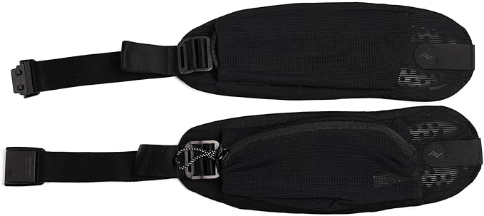 Peak Design Outdoor Hip Belt Black Padded Lightweight Hiking Support for Outdoor Backpack 25L and 45L Pockets Capture Clip Attachment Point Adjustable from 24-52 Inches Hip Belt for Backpack