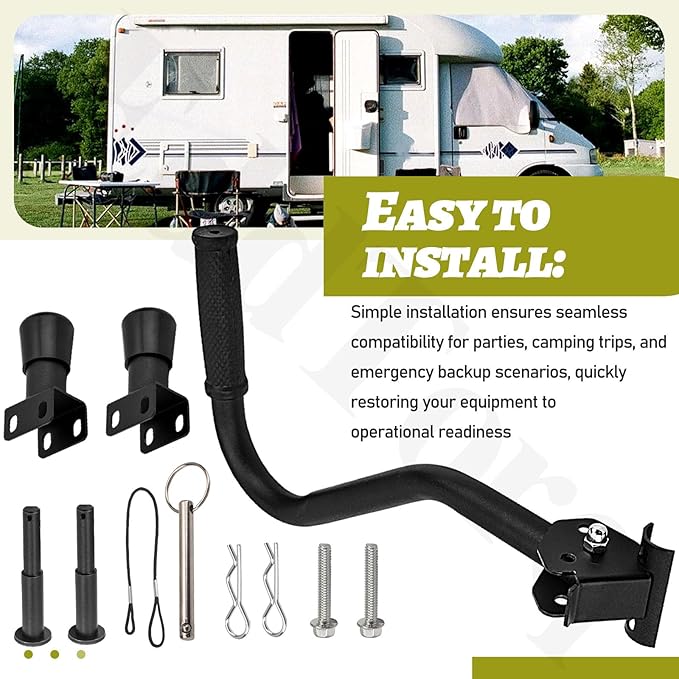 GNA410 Generator Wheel and Handle Kit for W-EN 4500 and 4750-Watt Generators Compatible with W-EN DF475T DF475 GN4500 DF472 DF475X DF472X