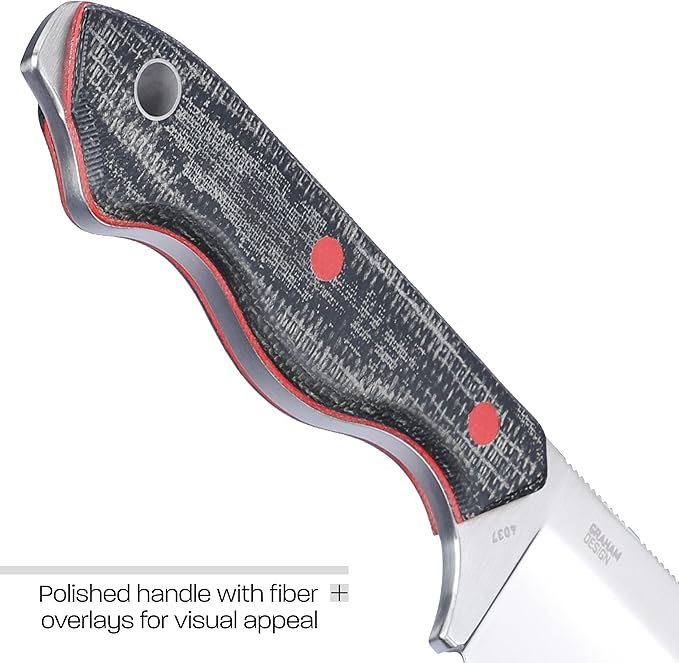 CRKT Razel Fixed Blade Knife with Sheath: D2 Blade Steel with Plain Edge Micarta Handle 4037