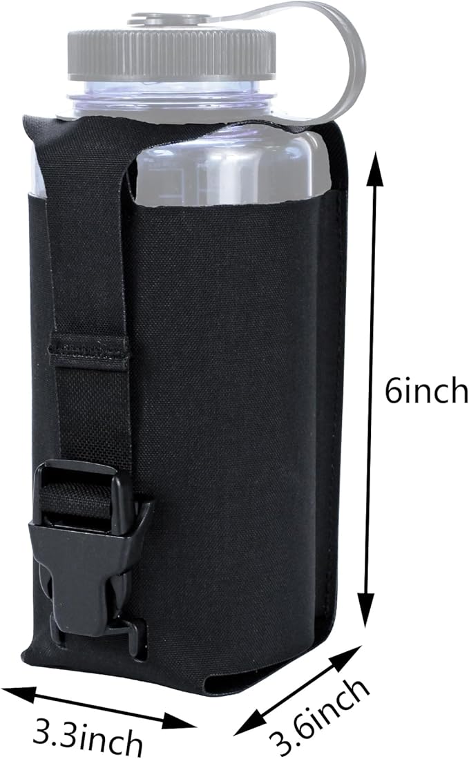 Water Bottle Holder MolleJX Tacfancier Tactical Water Bottle Pouch for Belt Backpack Chest Rig Canteen Pouch for 32oz Nalgene