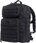 Rothco Fast Mover Tactical Backpack - Outdoor Hiking Pack for EDC Essential Gear (Black)