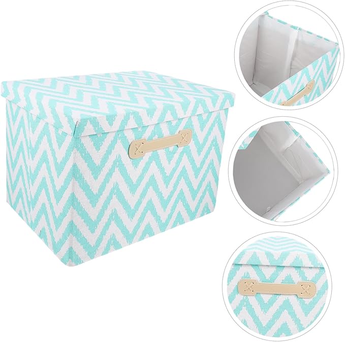 Convenient Multifunctional Storage Box for Home Use Breathable Fabric Organizer for Clothes Toys and Sundries Collapsible Design Pattern