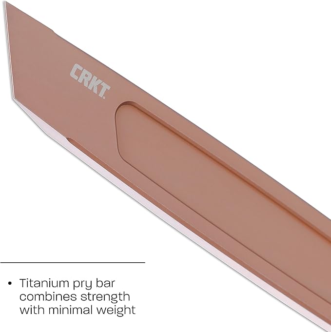 CRKT HangPry Everyday Carry Prybar: Bronze Titanium 9920B