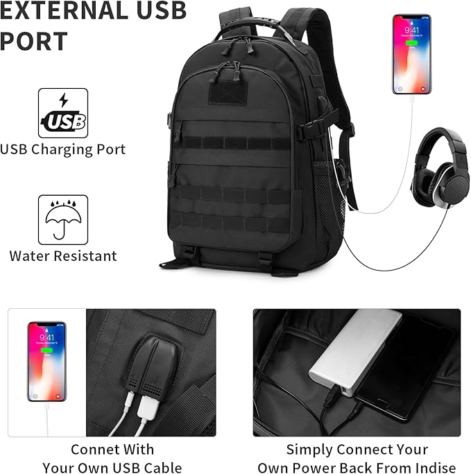 HUNTVP Military Tactical Backpack Assault Pack Molle Bag Backpacks