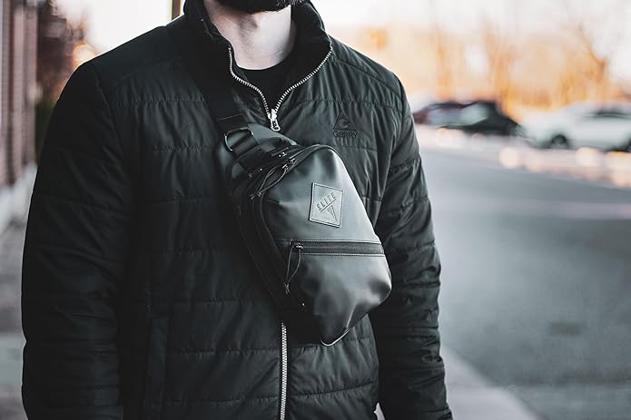 Elite Survival Sentinel Tactical Sling Pack Cross-Body Concealed Carry Bag Black