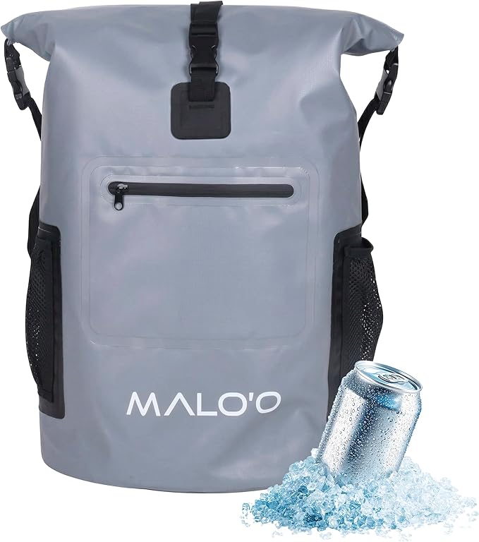 Malo’o Pro Insulated Backpack Cooler Leakproof Soft Cooler Backpack for Camping Fishing Hiking Kayaking Beach