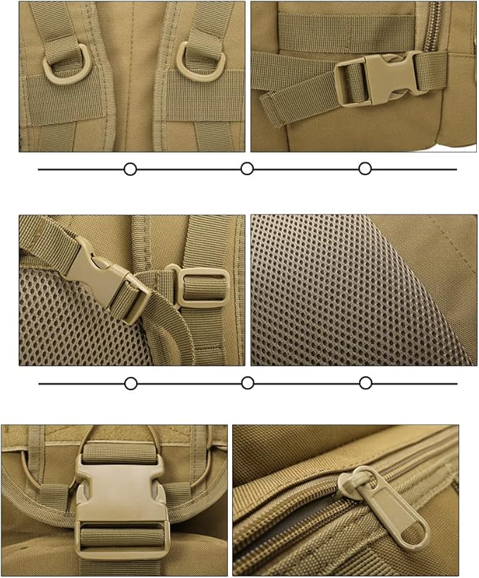 35L Molle Tactical Backpacks Assault Pack Bug Out Bag Hiking Treeking Daily Rucksack