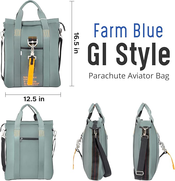 Farm Blue Tactical Flight Bag – Aviators Parachute Pilot Helmet Bag - Military Style