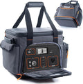 Travel Carrying Case Compatible with Jackery Explorer 1500 Portable Power Station Storage Case with Water- proof Bottom and Pocket for Jackery Accessories Solar Generator Storage Bag Only
